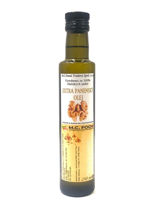 Vlašský ořechový olej extra panenský 100% 250ml